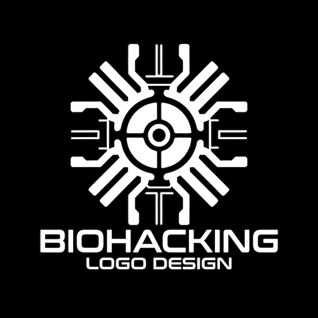 Biohacking Vector Logo Design