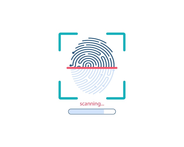 Biometric Data Authentication by scanning fingerprints to access data