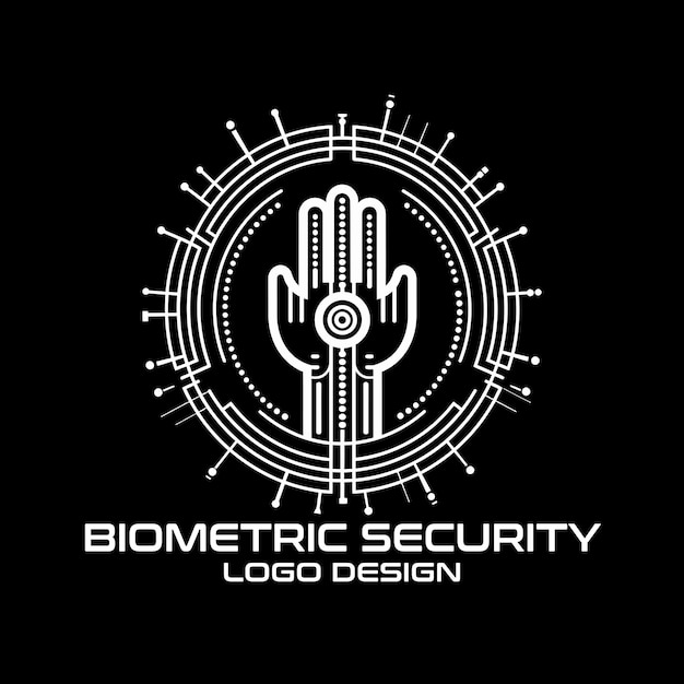 Biometric Security Vector Logo Design