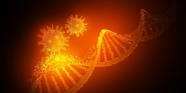 Biotechnology biochemistry genetics and medicine concept