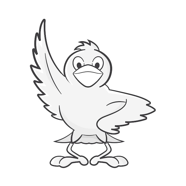 Bird Character/Mascot Vector