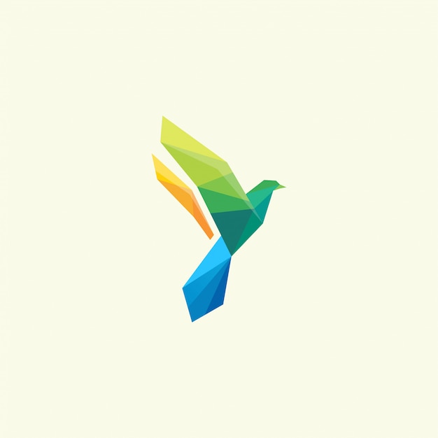 Vector bird color logo design inspiration awesome