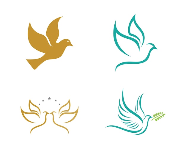 Bird Dove Logo Template