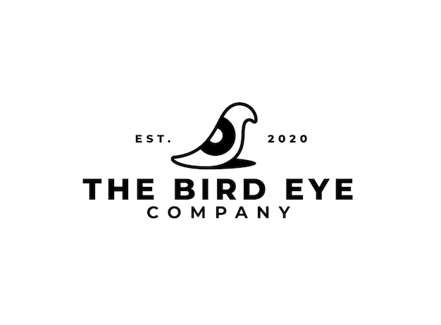 bird eye logo bird silhouette and eye sight logo