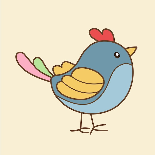 Bird Flat Design Clipart