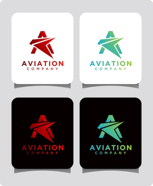 bird fly for aviation logo design