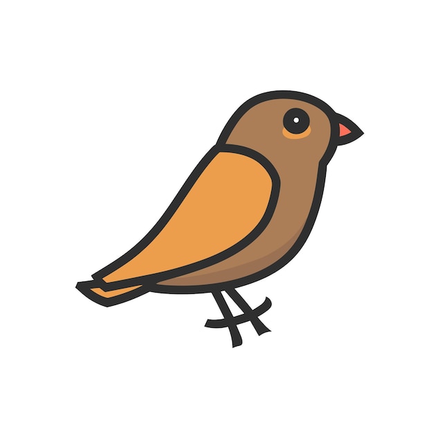 Bird icon on a white background