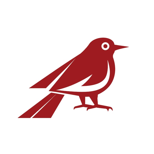 bird icon on a white background