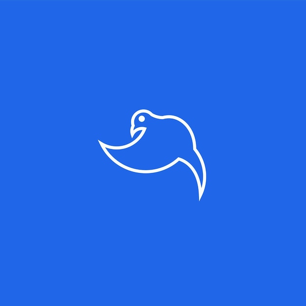 Bird Line Art Simple Minimalist Logo Design Inspiration Vector Illustration