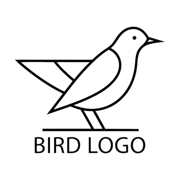 Vector bird logo design ai generated