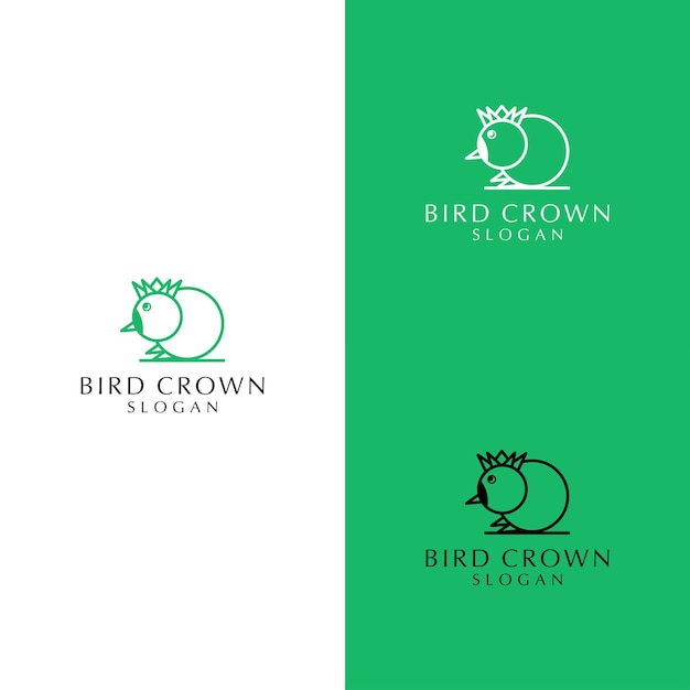 Bird logo design icon template