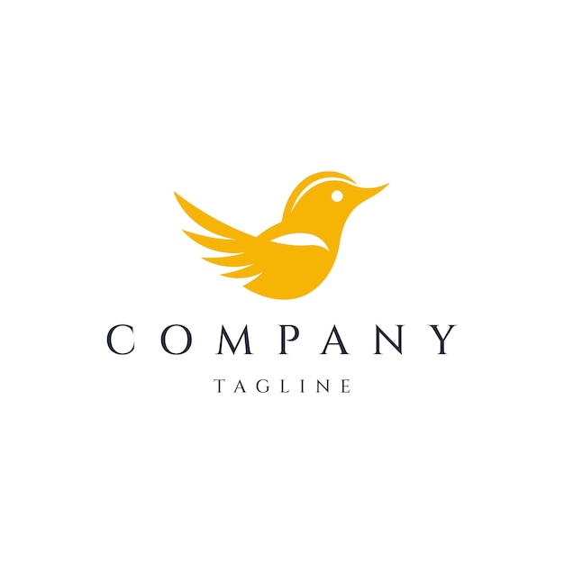 Bird logo design icon vector template