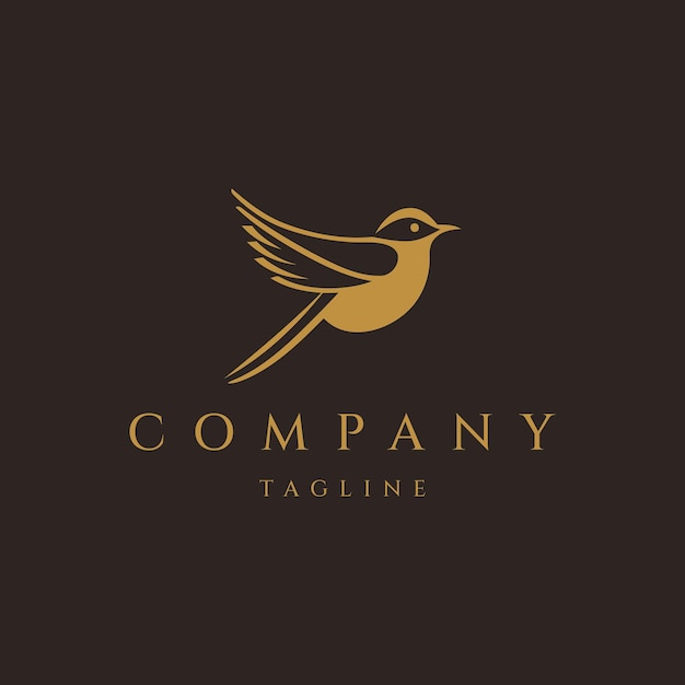 Bird logo design icon vector template