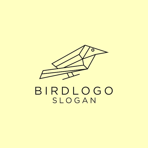 Bird logo design icon vector