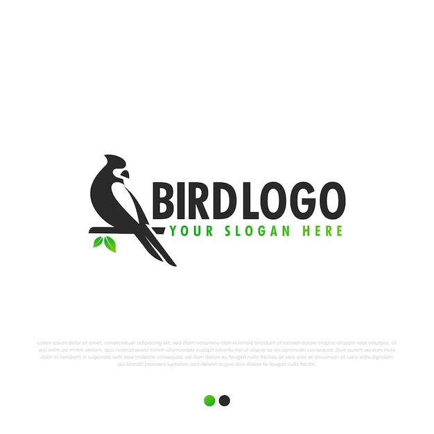 Bird Logo Design Premium Vector