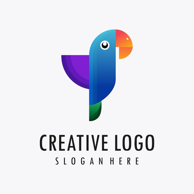 Bird logo design template vector graphics