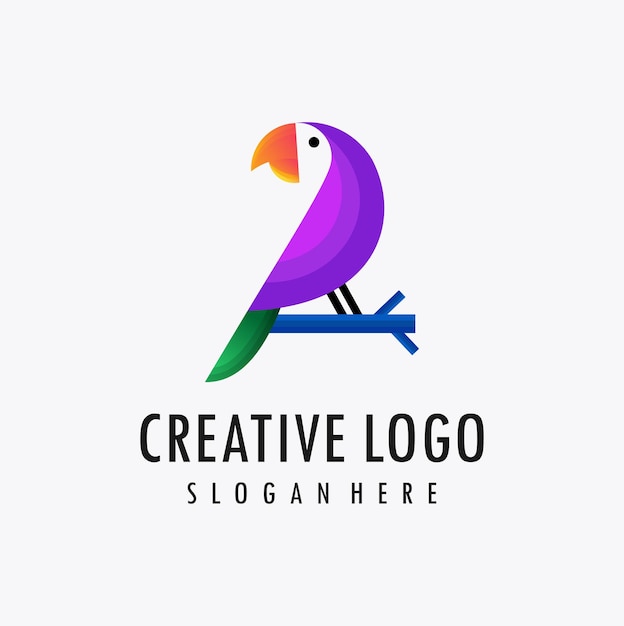 Bird logo design template vector graphics