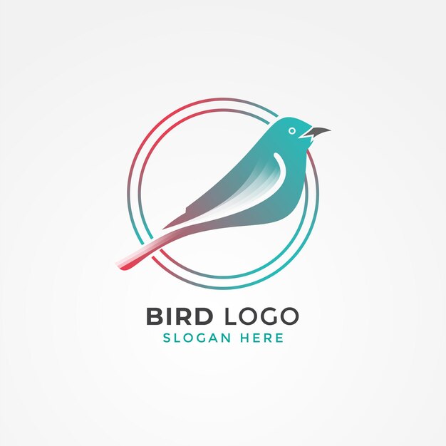 bird logo element    