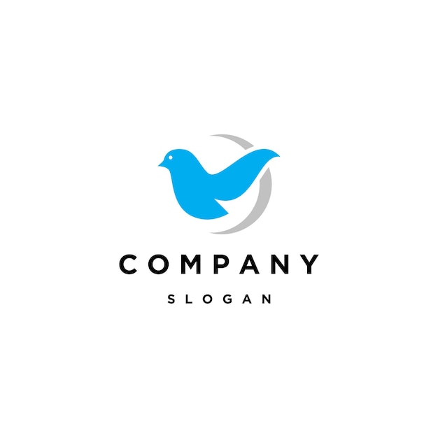 Bird logo icon design template