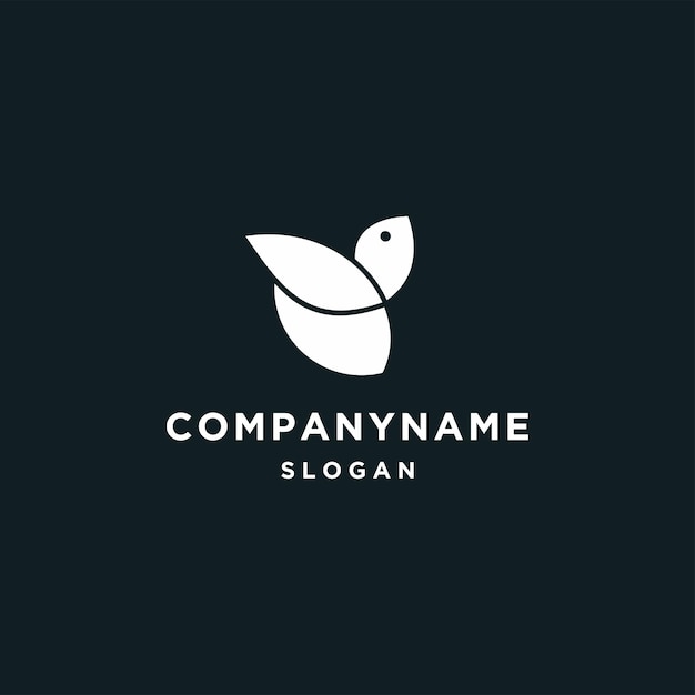 Bird logo icon design template