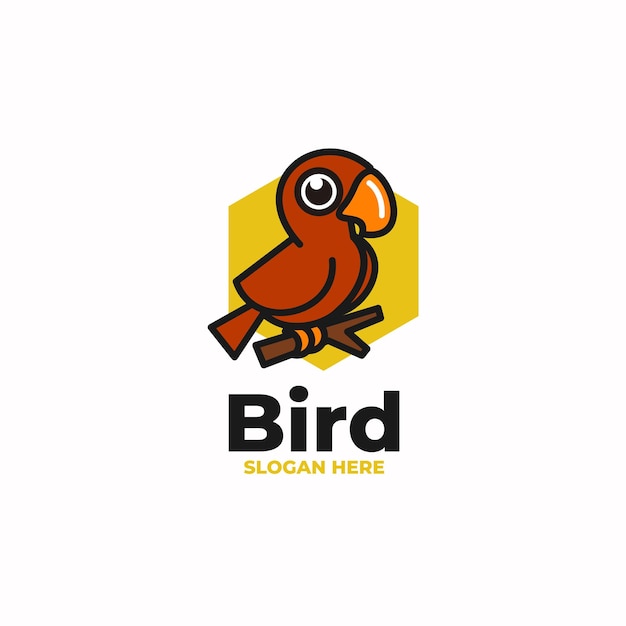 bird logo icon design vector