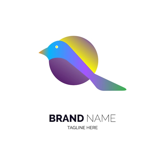 bird logo template design vector for brand or company and other