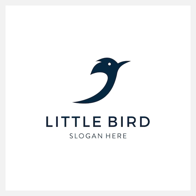 Bird logo vector line art design template luxury modern minimalist and feminine for business