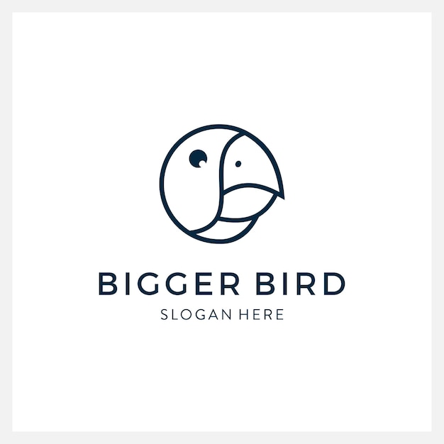 Bird logo vector line art design template luxury modern minimalist and feminine for business