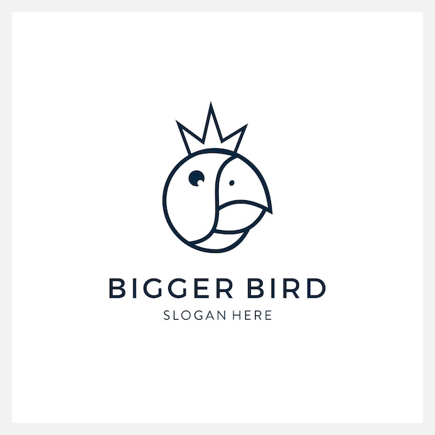 Bird logo vector line art design template luxury modern minimalist and feminine for business