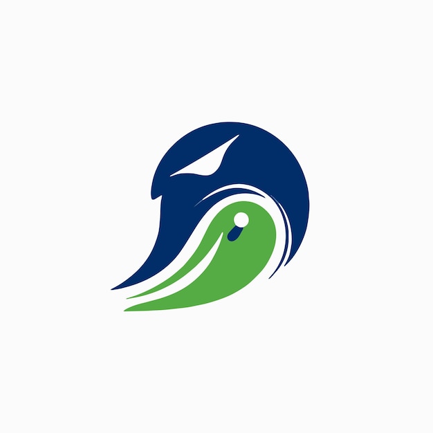 A bird logo with a bird on it