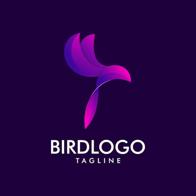 Bird premium purple logo