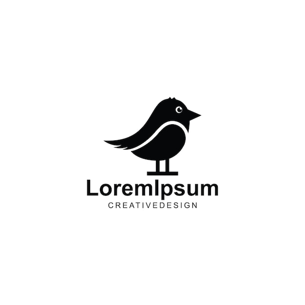 Bird silhouette logo design