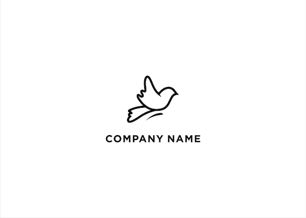 Bird silhouette logo vector illustration