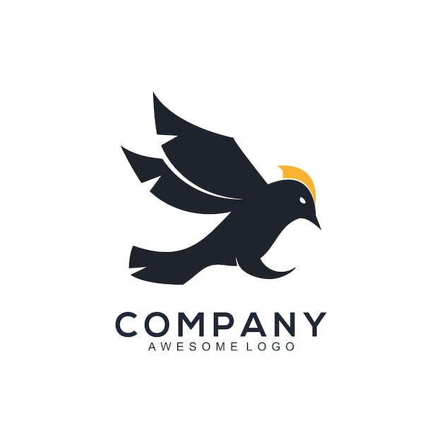 Bird silhouette logo vector