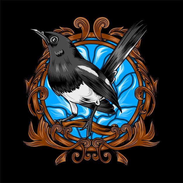 Vector bird t shirt design