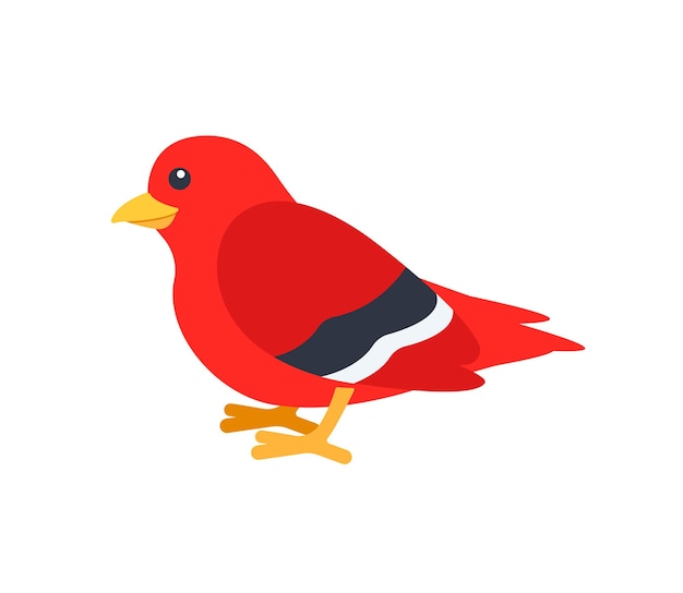 Bird vector isolated icon. Emoji illustration. Bird vector emoticon