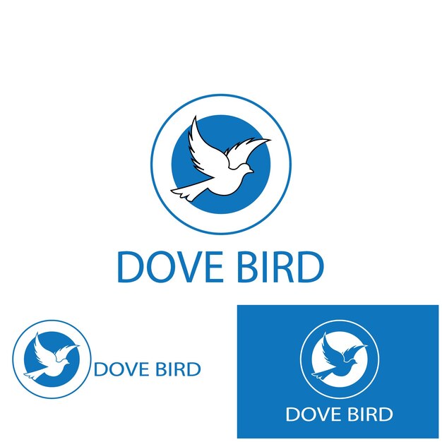 Bird wing Dove icon Template vector illustration