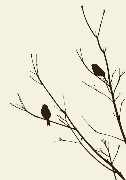 Birds on the branches