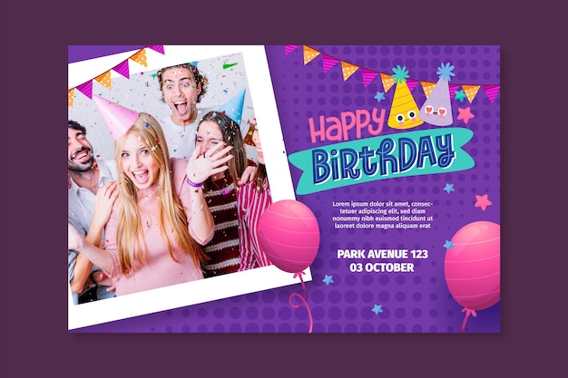 Birthday banner concept