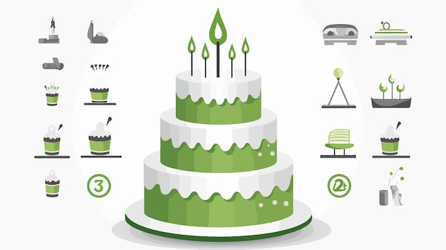 Birthday Cake Calendar Day Icon with Bonus Tools