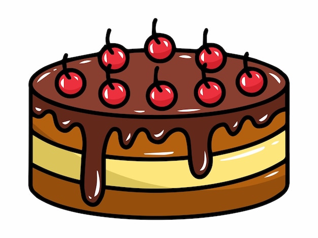 Birthday Cake Illustration