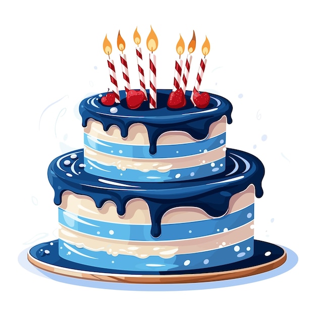 Birthday cake vector design