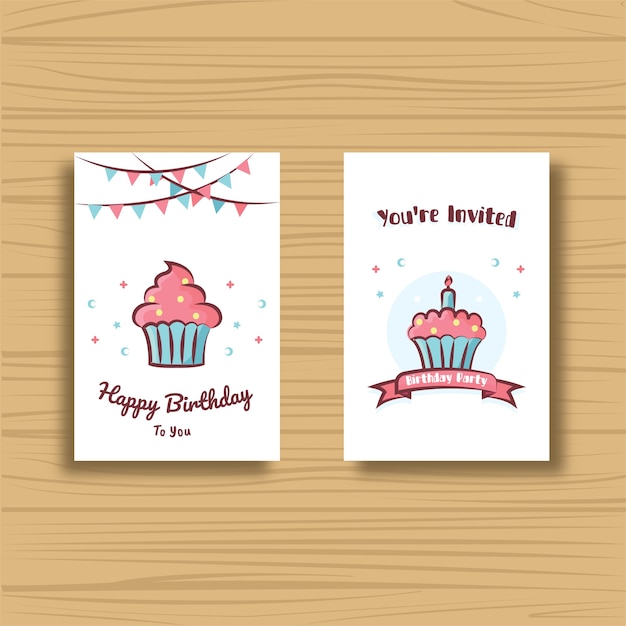 Birthday Card Cupcakes Collection