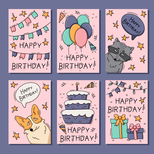 birthday cards with animals