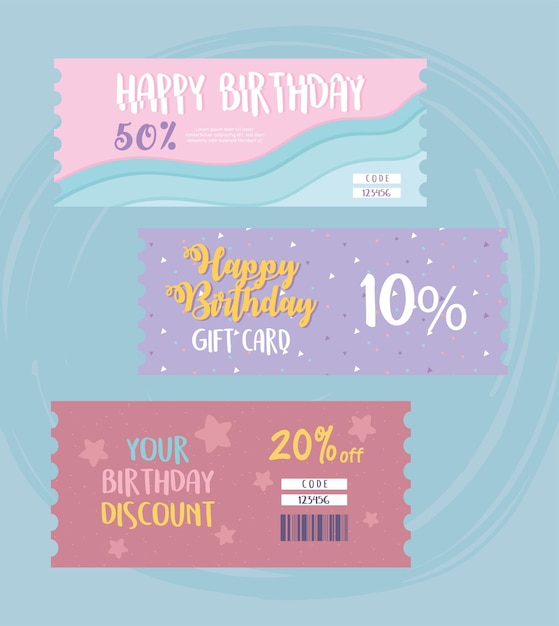 Birthday gift card