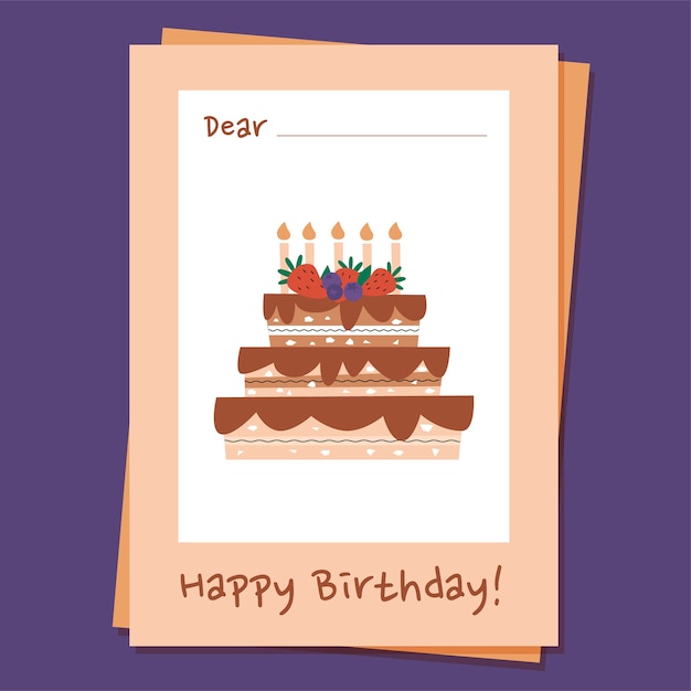 Birthday greeting card