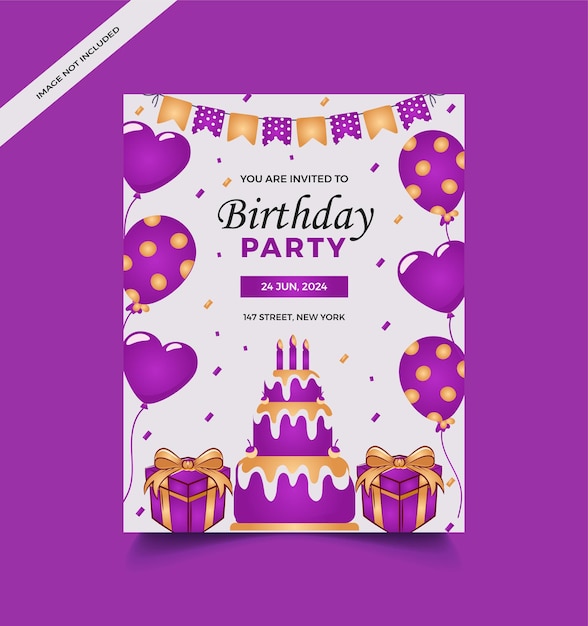 Birthday party banner