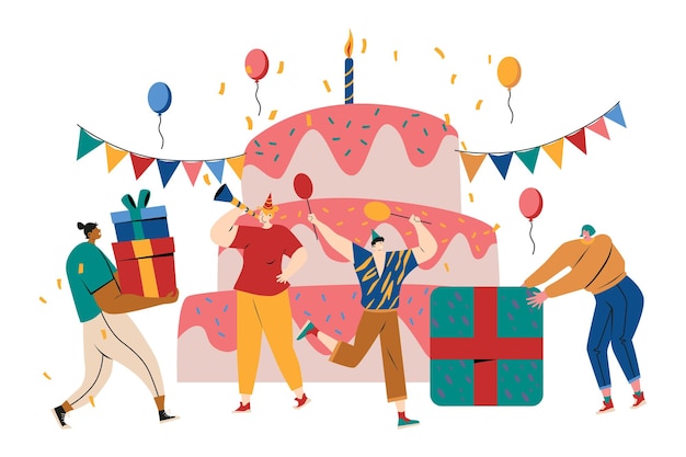 Birthday Party Illustration