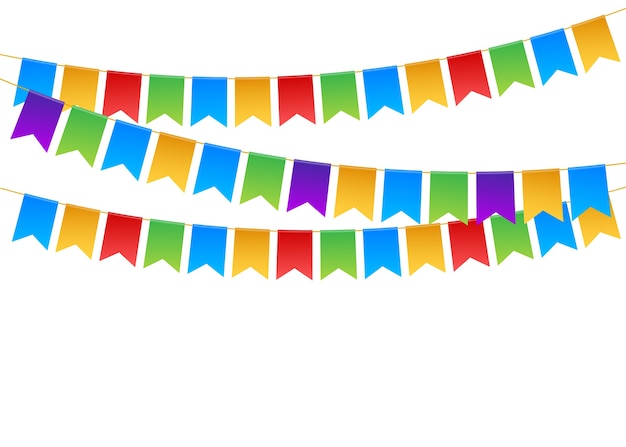 Birthday party invitation banners illustration