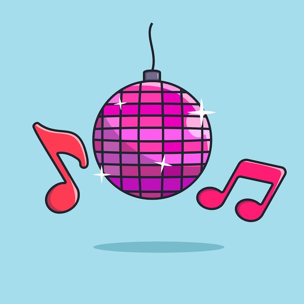 Birthday party sing and dance vector icon isolated illustration